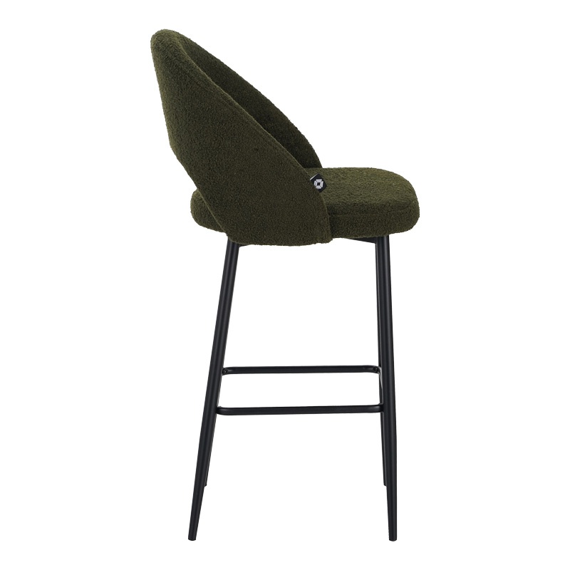 Scaun de bar Masebo, Pako World, Verde, 48x52x97 cm - 2 | YEO