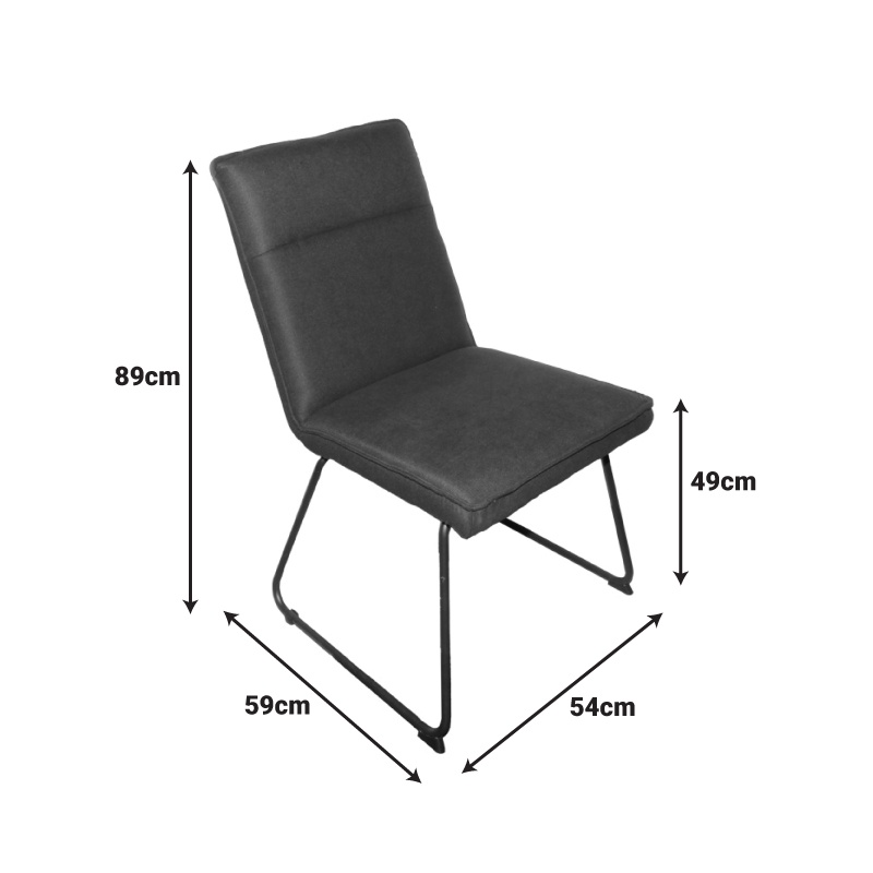 Scaun Essential Negru 54x59x89 cm