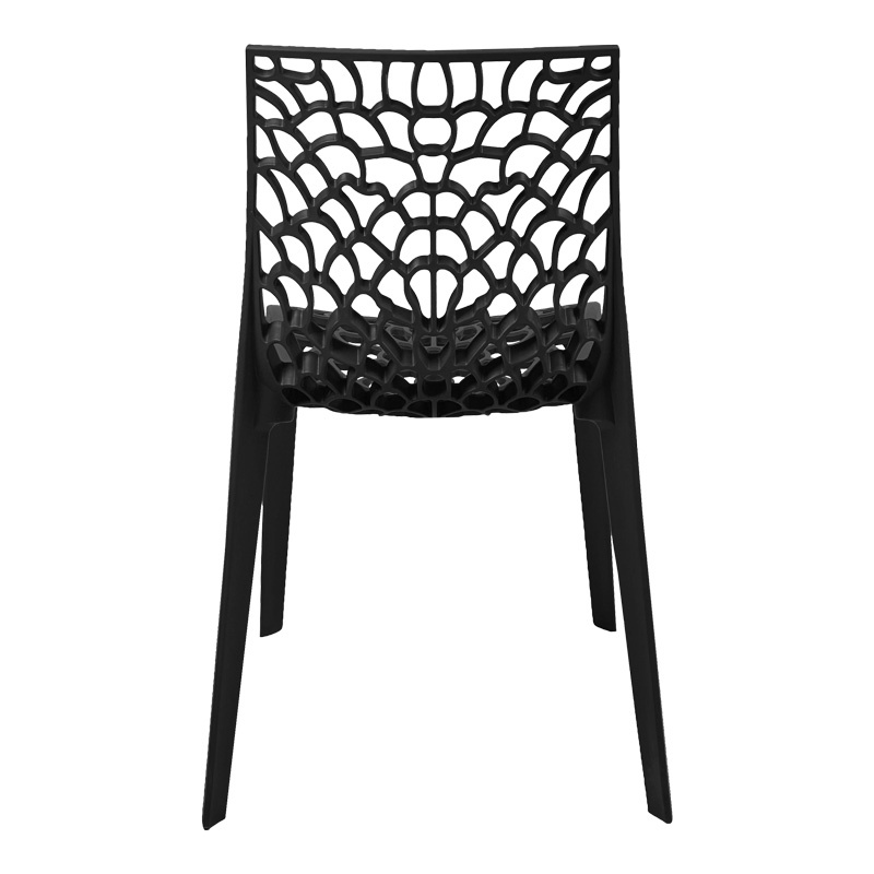 Scaun Hush, Pako World, PP, Negru, 50x57x81 cm - 4 | YEO