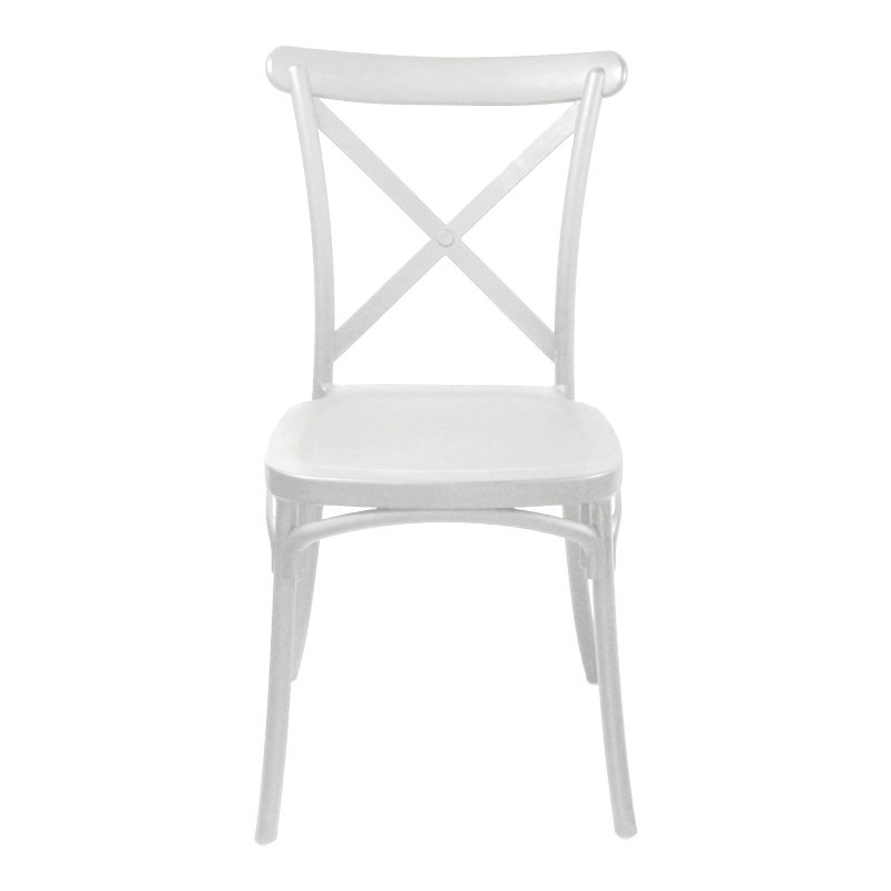 Scaun stivuibil, Crossie, Pako, Alb 43x53x88 cm - 4