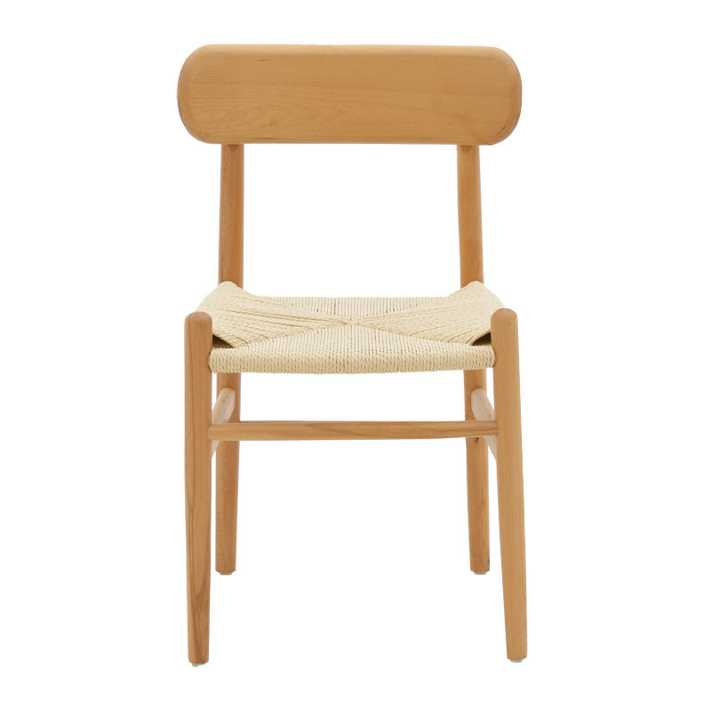 Scaun Thomas lemn de fag culoare lemn natural - franghie culoare lemn naturala 44x36x79cm - 3 | YEO