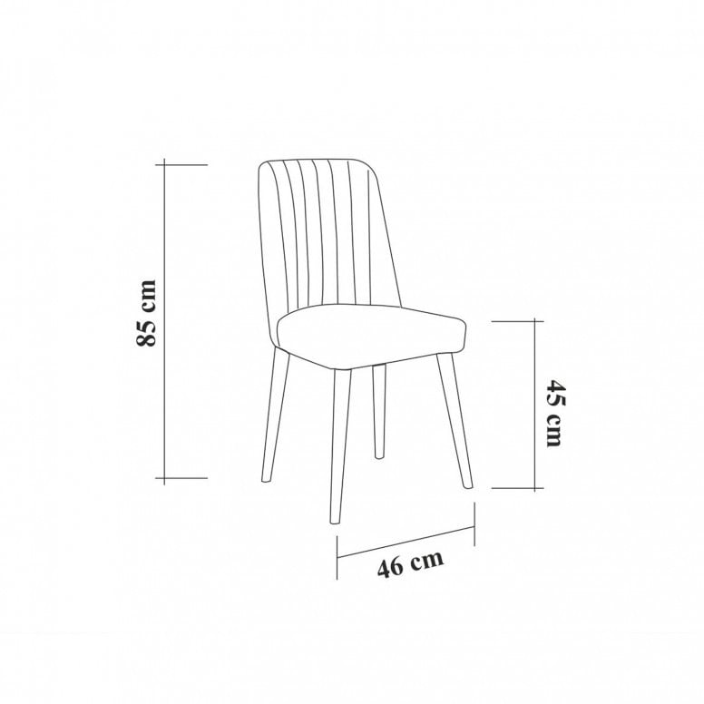 Scaun Vina 1053 - Antracit, Atlantic - 2 | YEO