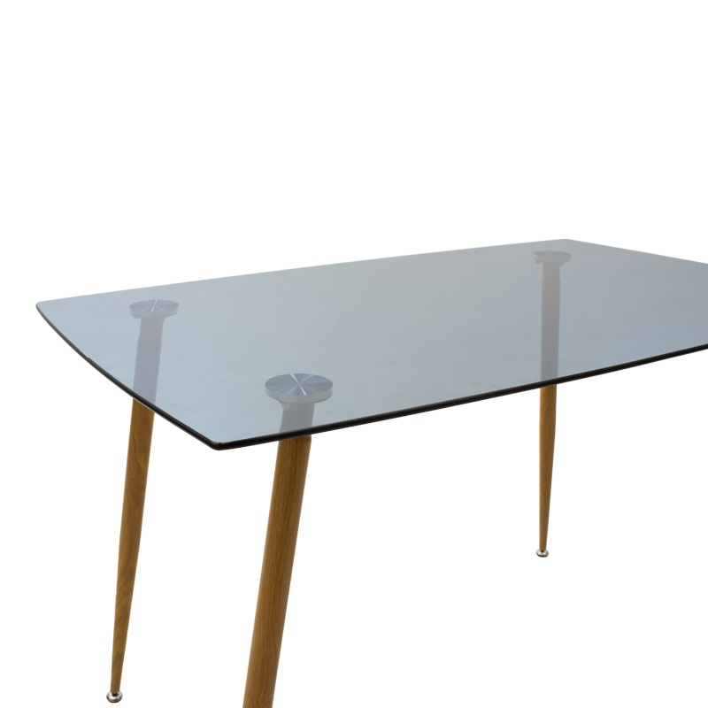 Set dining Chloe-Julita, Pako World, 5 piese, Antracit, 120x70x75 cm