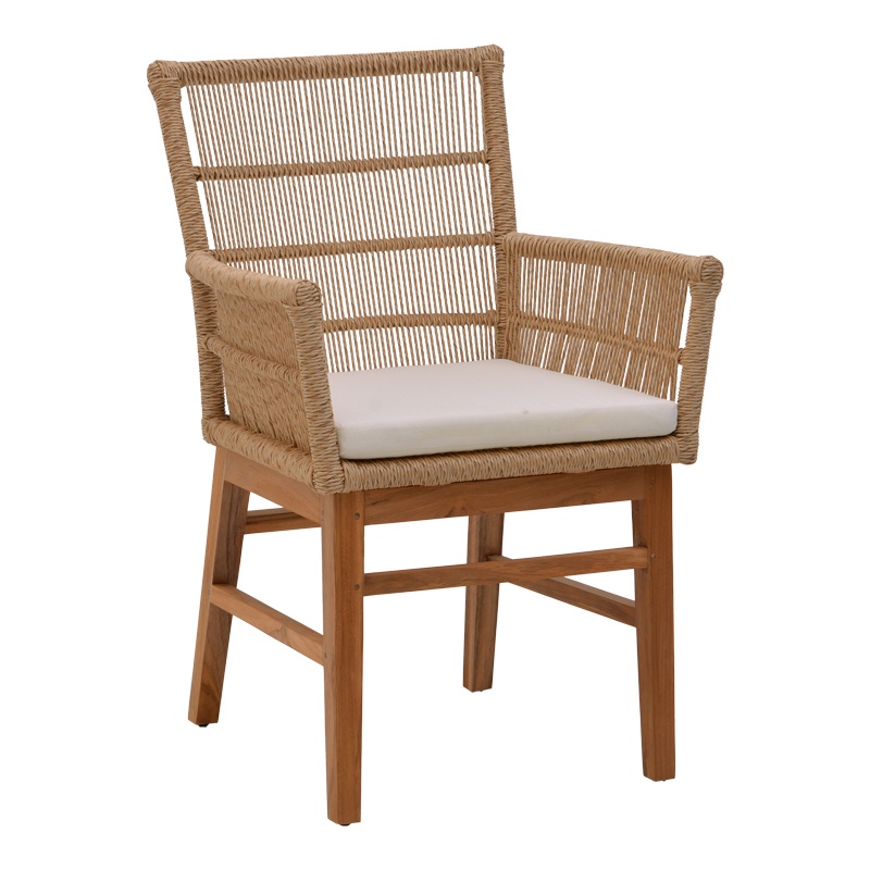 Set dining Zibra, Pako World, 7 piese, Bej-Natural, 220x100x75 cm - 1 | YEO