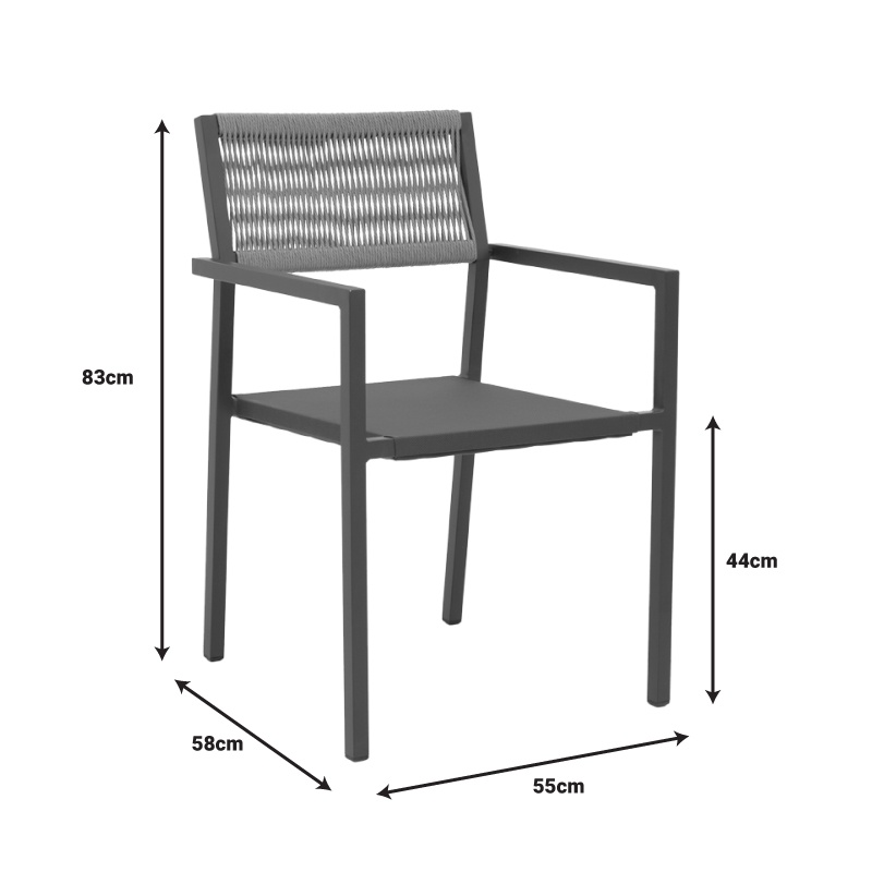 Set masa si scaune dining extensibil, 7 buc, Dagyn Savor, Pako, Alb 240x90x76 cm - 5