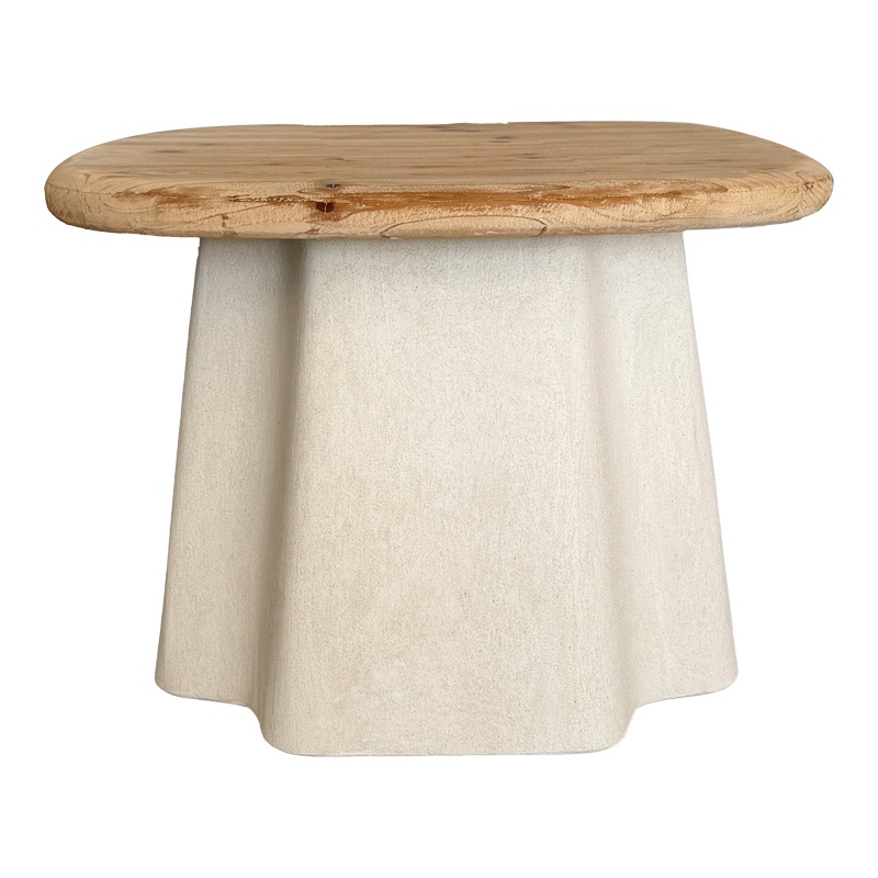 Set masute de cafea, 2 buc, Loberta, Pako, Alb 60x60x43 cm - 3