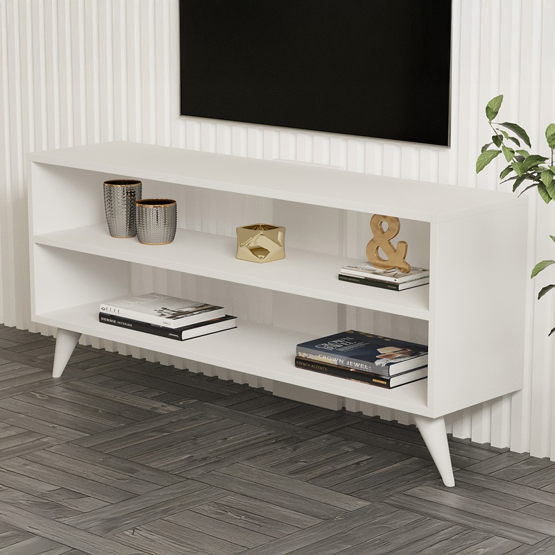 Set mobilier pentru living Prestige, Pako World, Alb, 120x29x50 cm - 3 | YEO