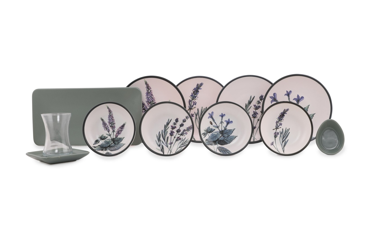 Set vesela de mic dejun (21 bucati) Mak2100 Alb