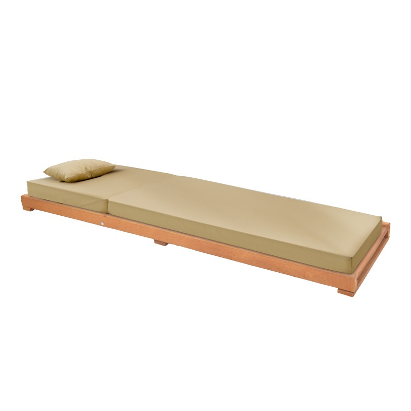 Sezlong gradina cu saltea Specta Stejar 60x190x50 cm - 2 | YEO