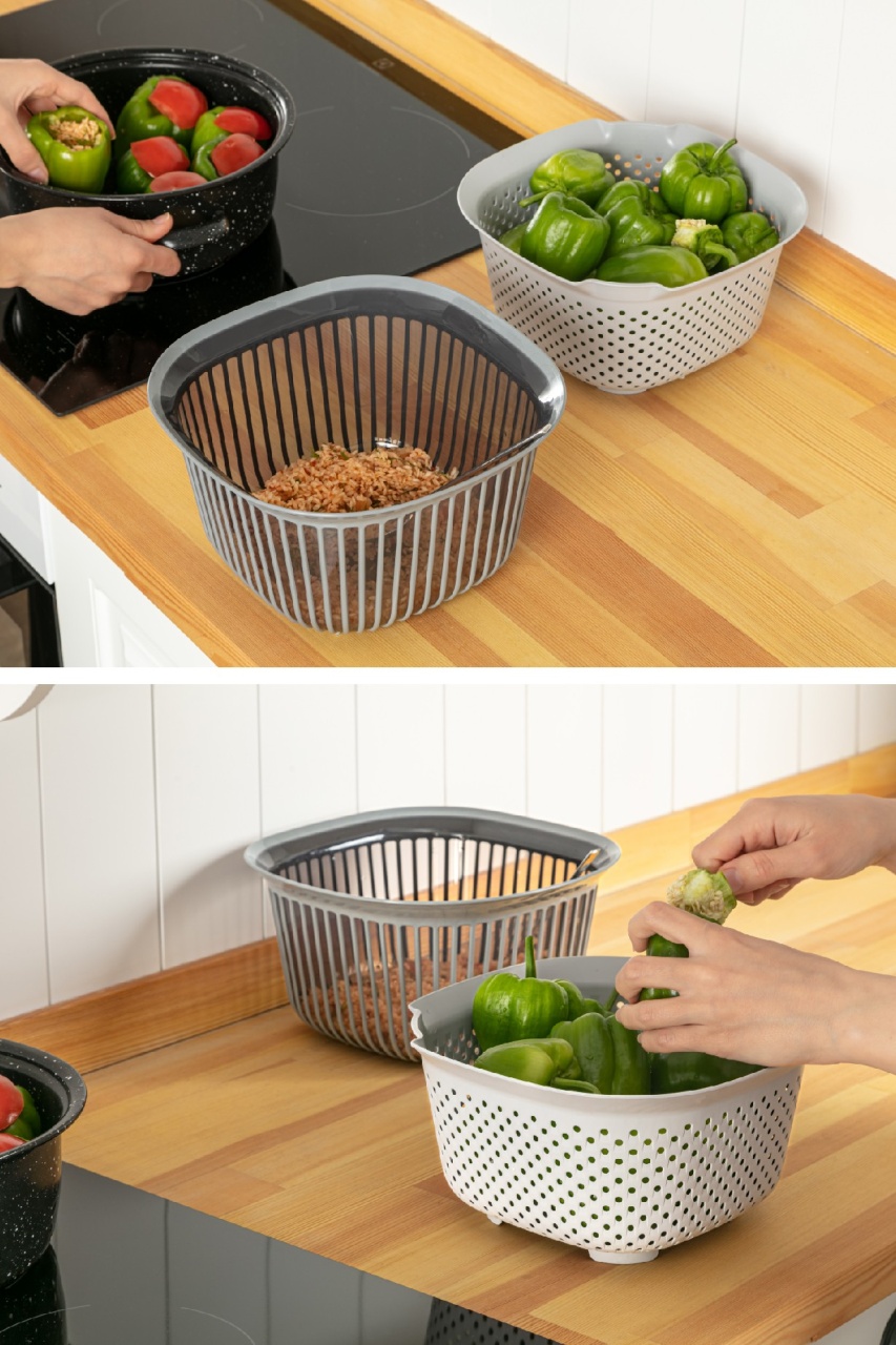 Strecuratoare sita BNM-3699 Gri 24.5x24.5x13.5 cm - 3 | YEO