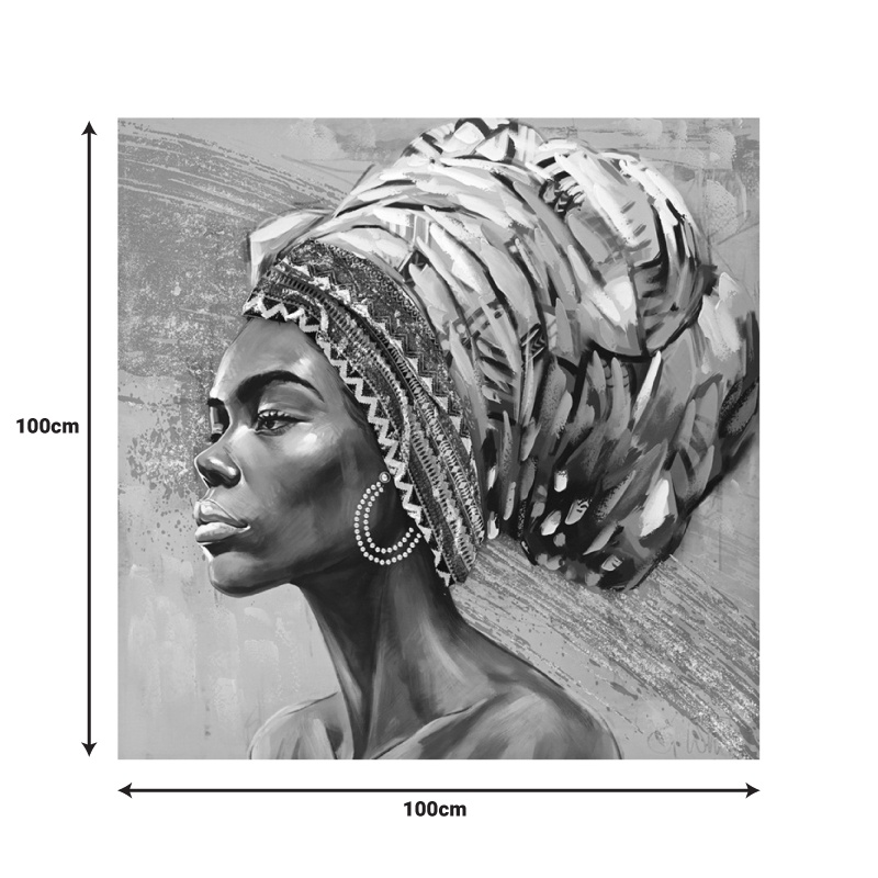 Tablou canvas Africana Inart I, Pako World, 100x3x100 cm - 1 | YEO