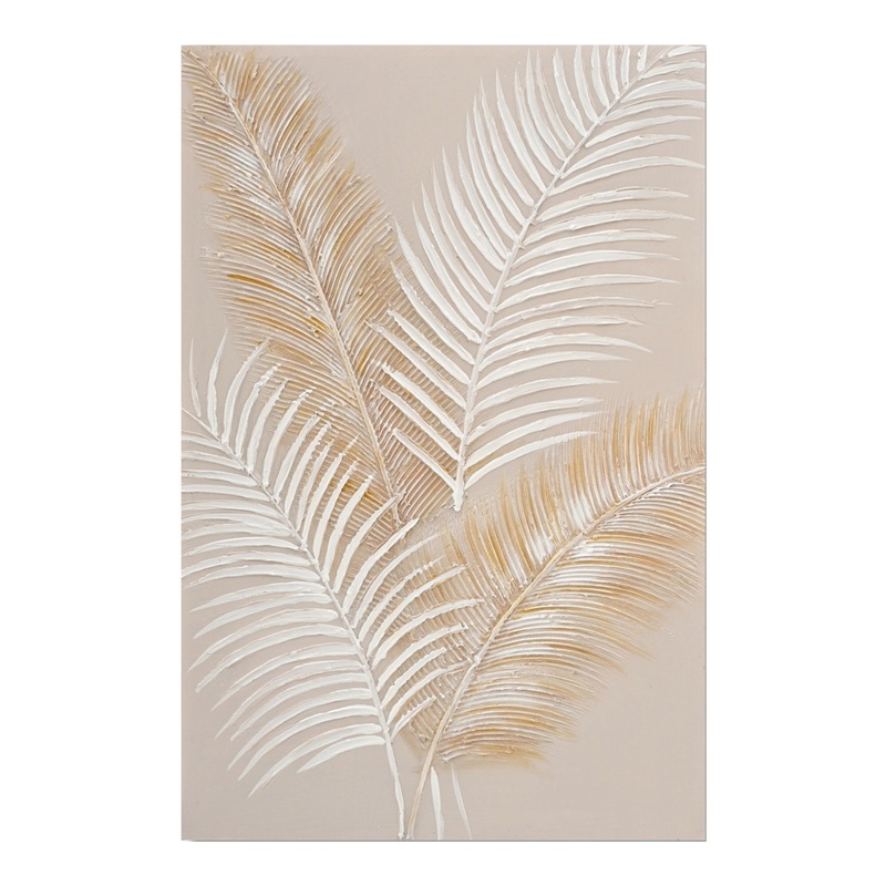Tablou canvas Leavy I Inart, Pako World, 60x3x90 cm