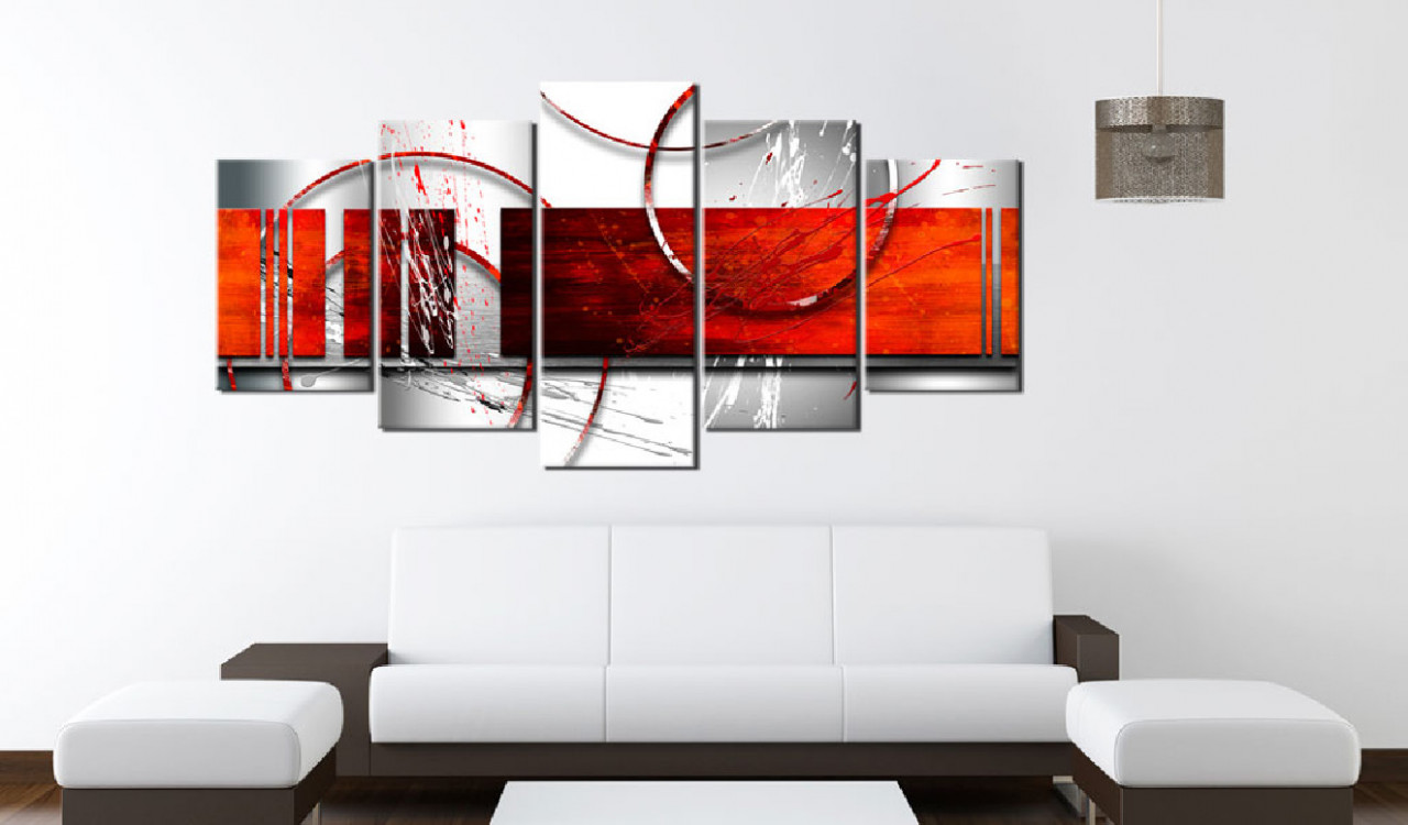 Tablou - Emphasis: red theme 100x50 cm - 1 | YEO