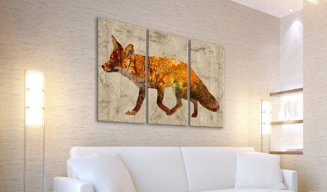 Tablou - Fox in the Wood 90x60 cm - 1 | YEO