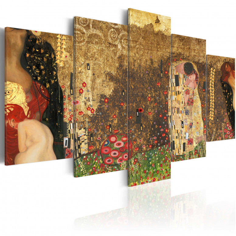 Tablou - Klimt\'s muses 100x50 cm