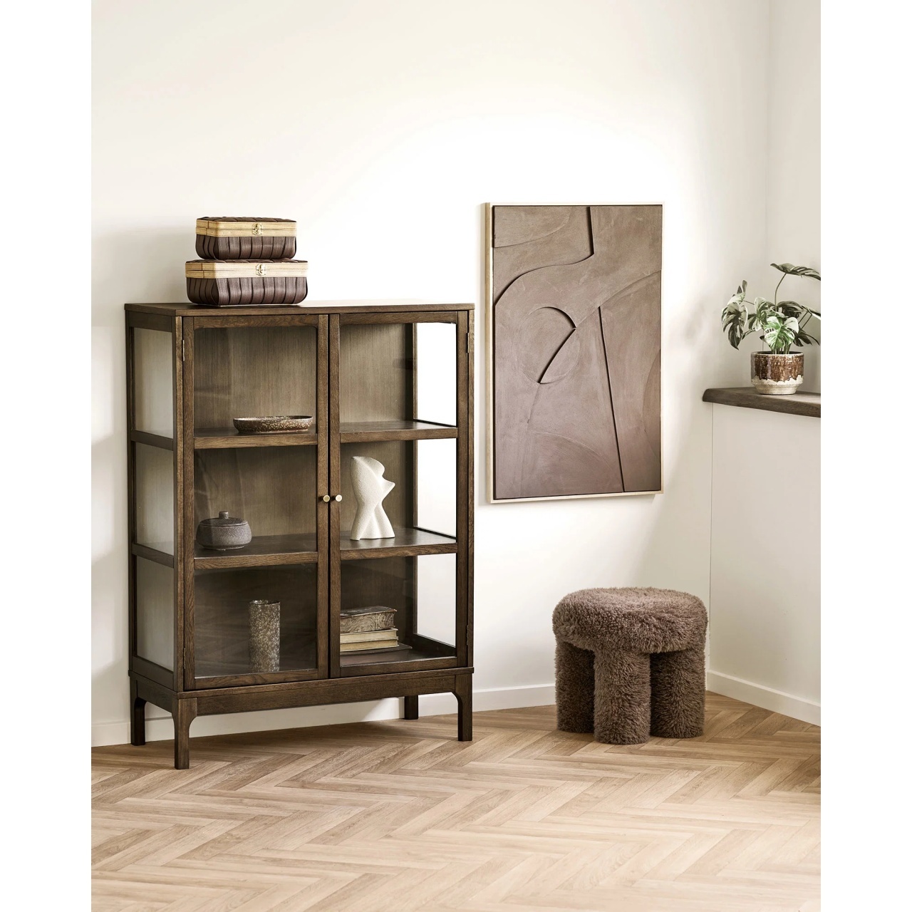 Taburet circular Gisborne, Maro, 42x42x38 cm - Imagine 3