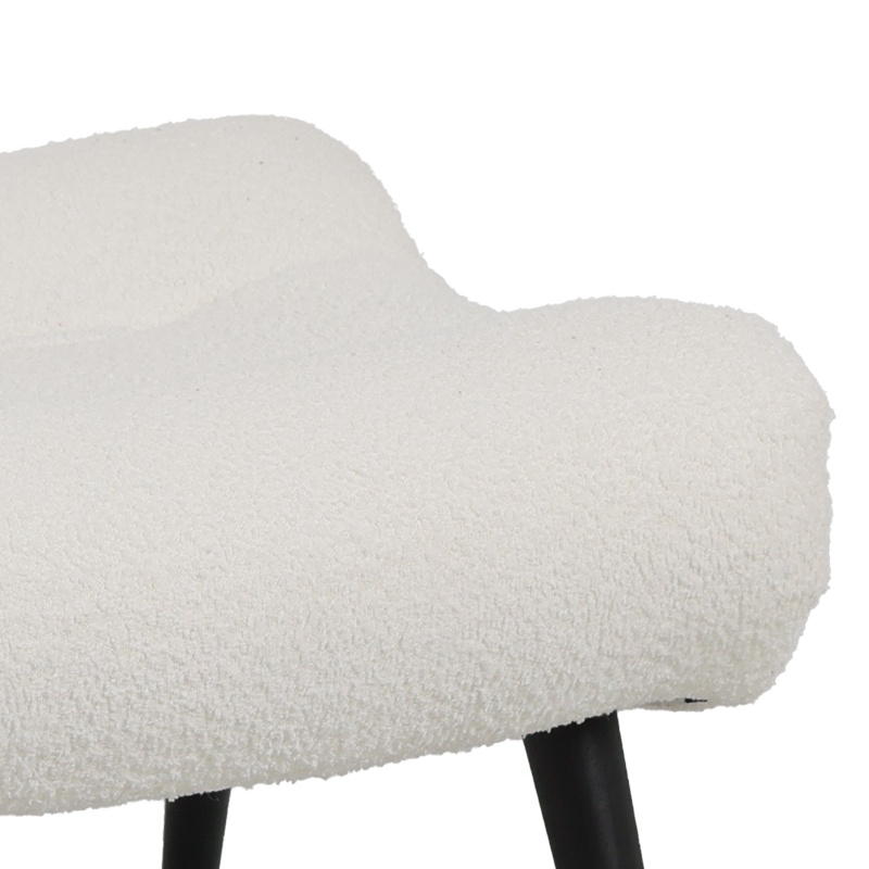Taburet fotoliu Silla, Pako World, Alb, 68x58x40 cm - 3 | YEO