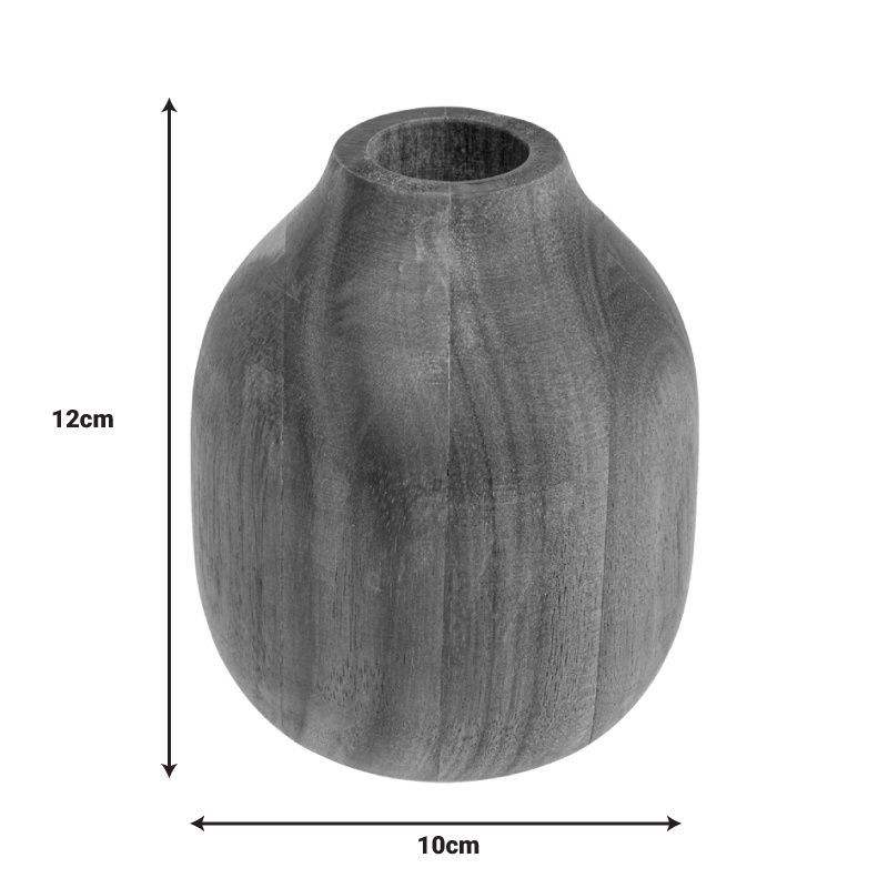 Vaza ceramica Strezio, Pako World, Nuc, 10x10x12 cm
