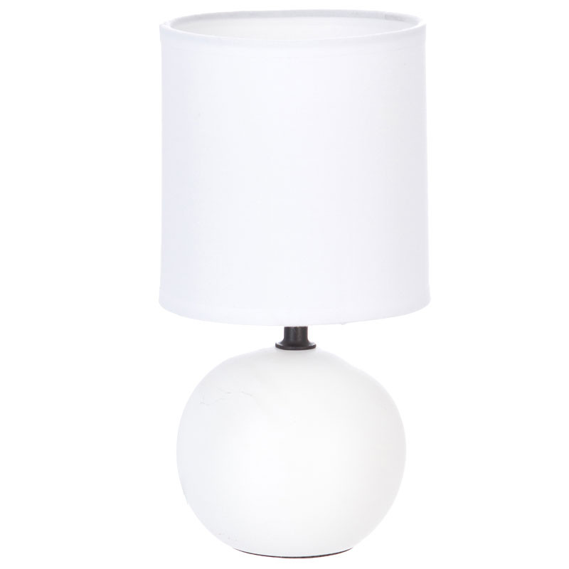 Veioza PWL-1210 E14 60W ceramica alba D13x25cm