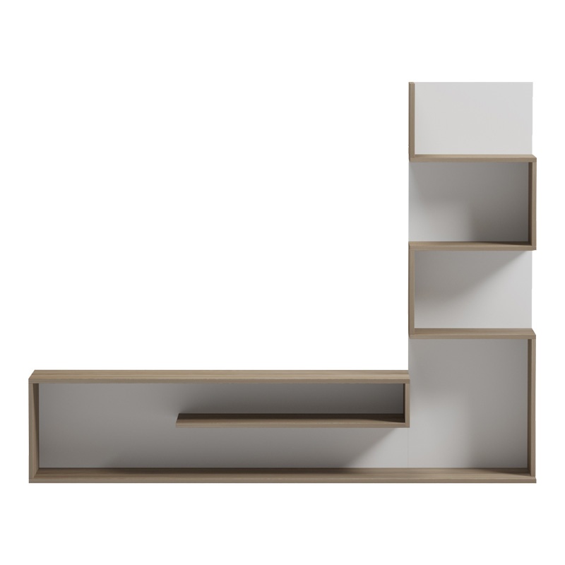 Ansamblu comoda TV Cazenda Sonoma 160x29x126 cm - 2 | YEO