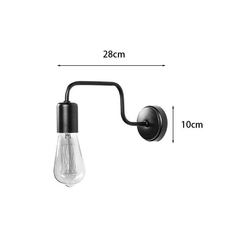 Aplica LED Kerquin Negru 28x10x11 cm