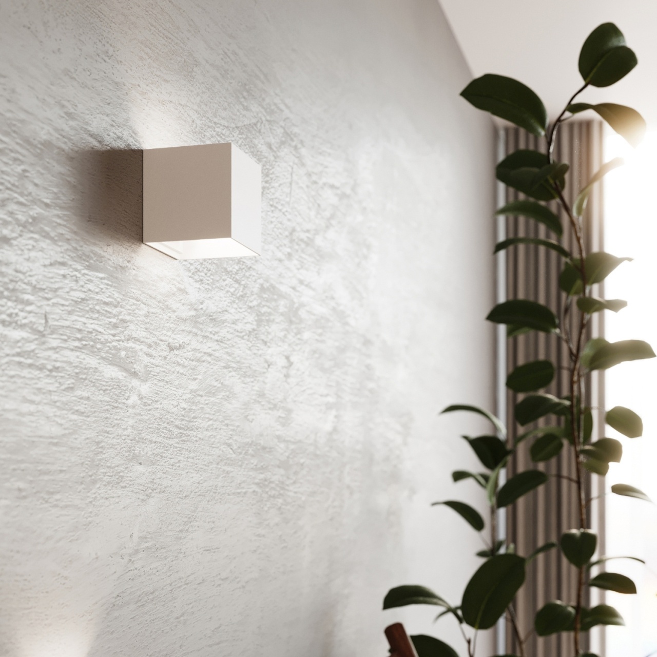 Aplica perete LED Luca Alb 3000K 10x10x10 cm