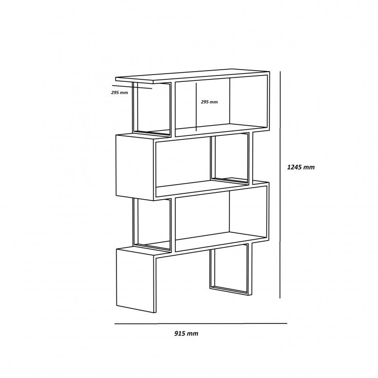 Biblioteca Adriana - Gold, Alb - 2 | YEO