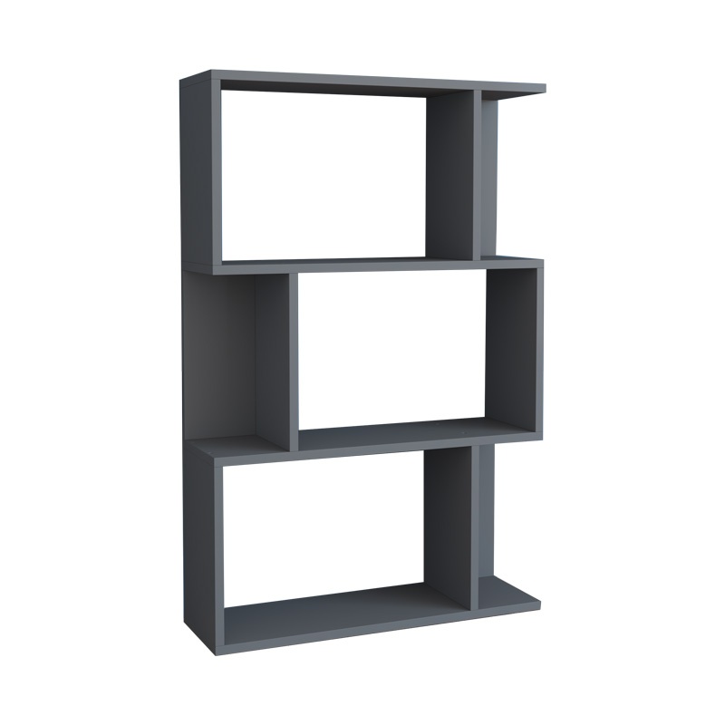 Biblioteca Kadu, Pako World, Antracit, 72x22x108 cm