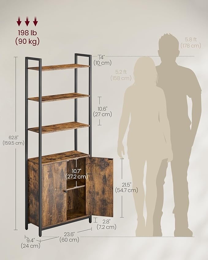 Biblioteca Maro Vasagle 24 x 60 x 159.5 cm - 2 | YEO