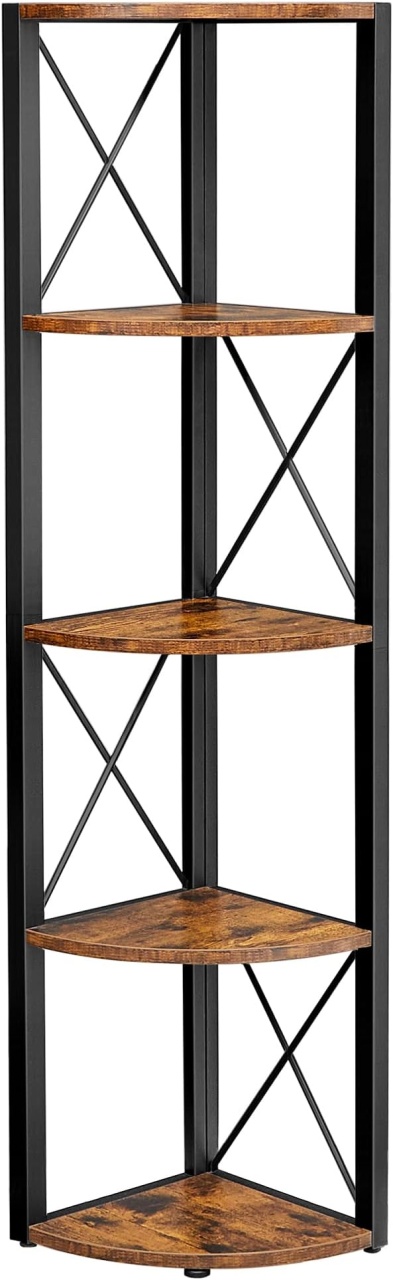 Biblioteca pe colt Vasagle Maro 30 x 30 x 160 cm