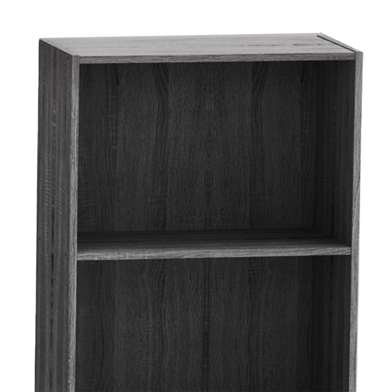 Biblioteca Presley gri - wenge 60x30x167cm - 1 | YEO