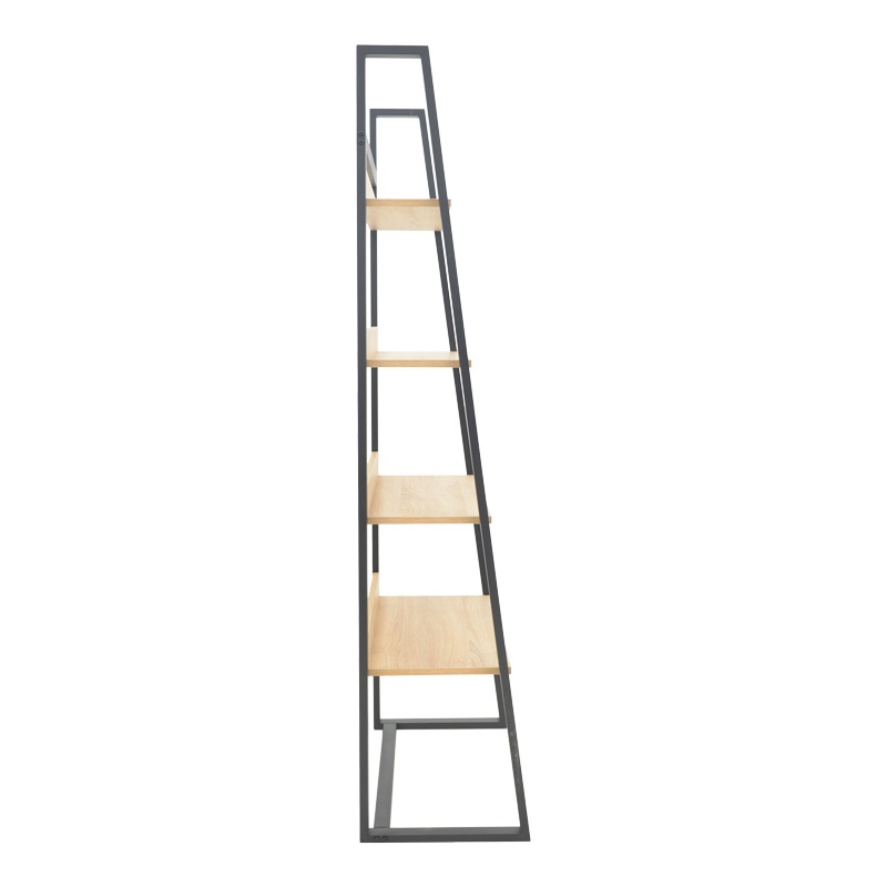 Biblioteca Ryder, Pako World, Stejar-Negru, 75x36x185 cm - 2 | YEO