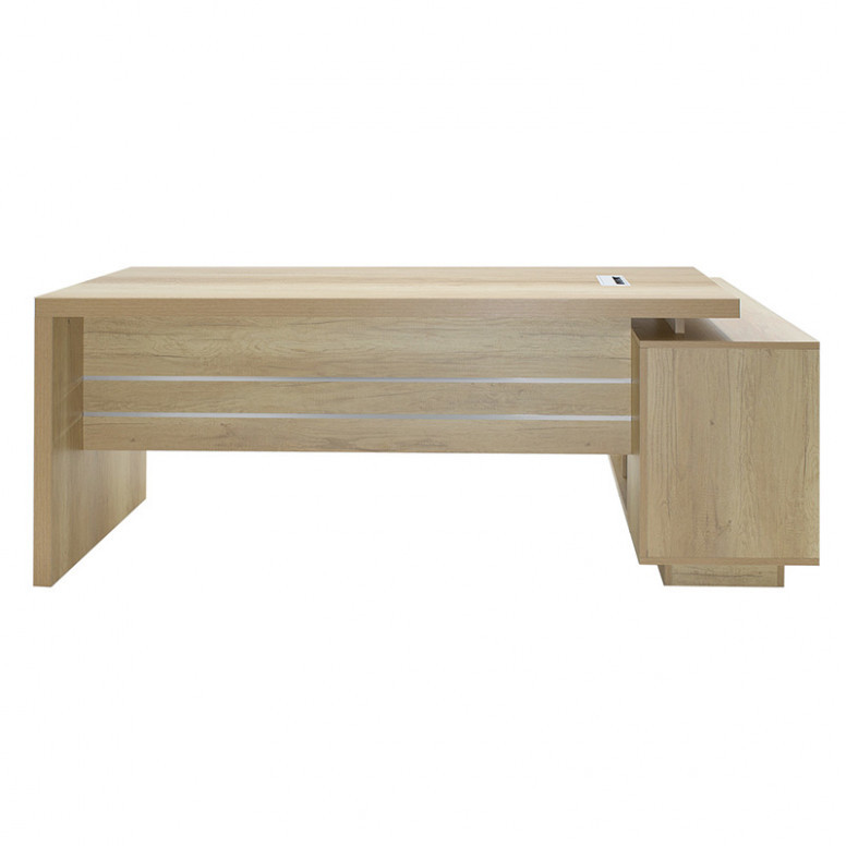 Birou Libon Oak 200x170x75 cm - 3 | YEO