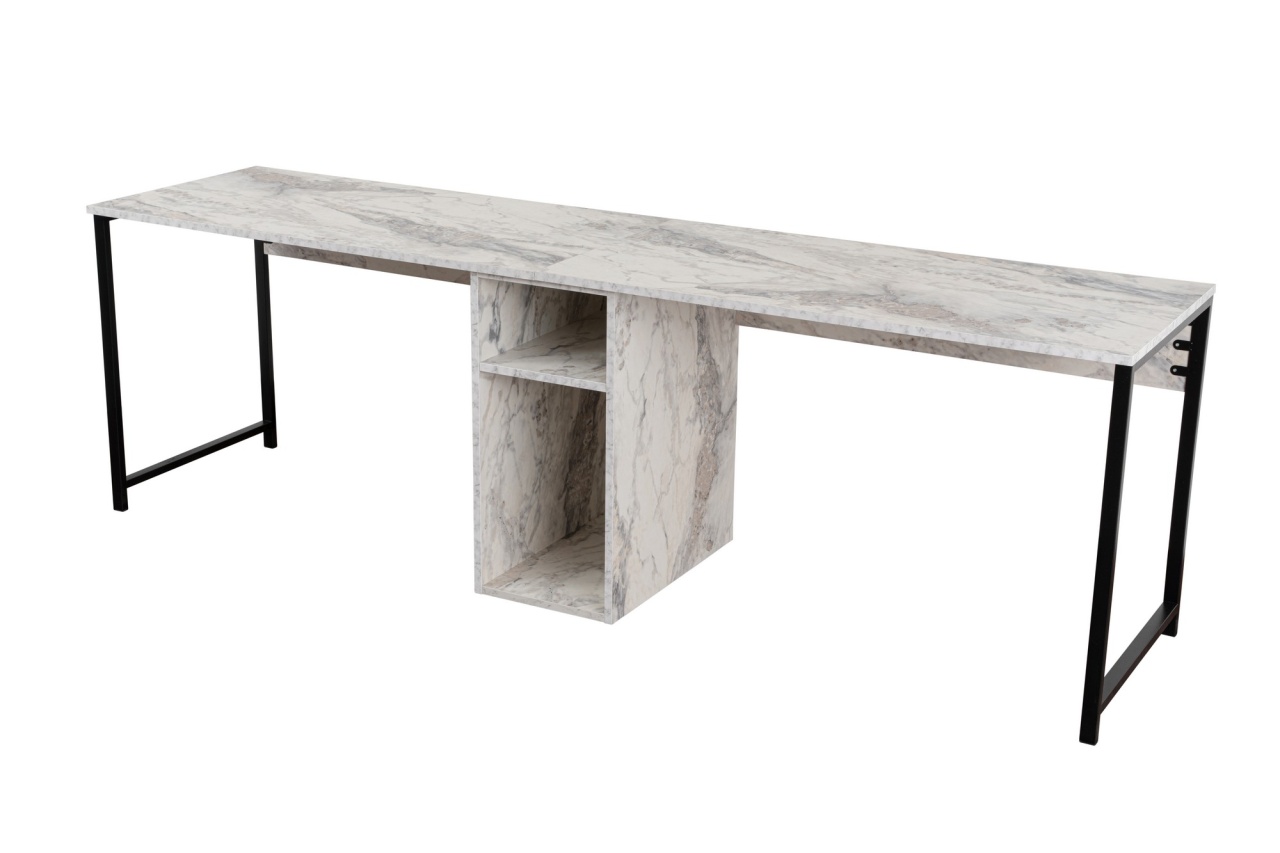 Birou Twin Study Desk Galben - 4 | YEO