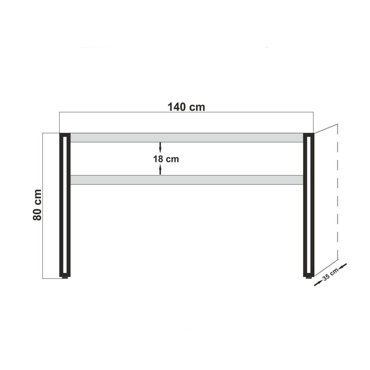 Bufet Cosmo Verde 140x80x35 cm - 5 | YEO