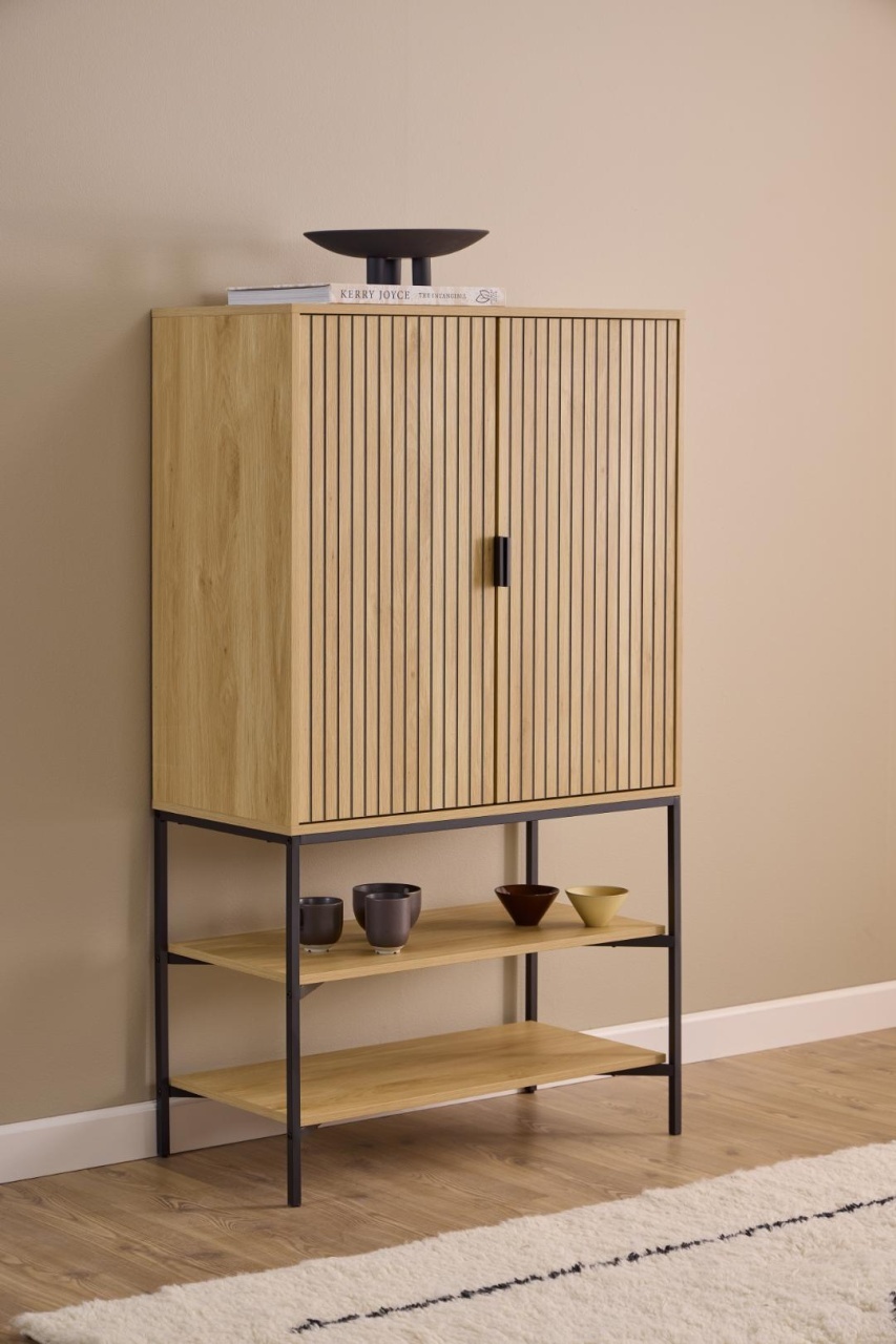 Cabinet Jaipur, Natural, 140x80x40 cm