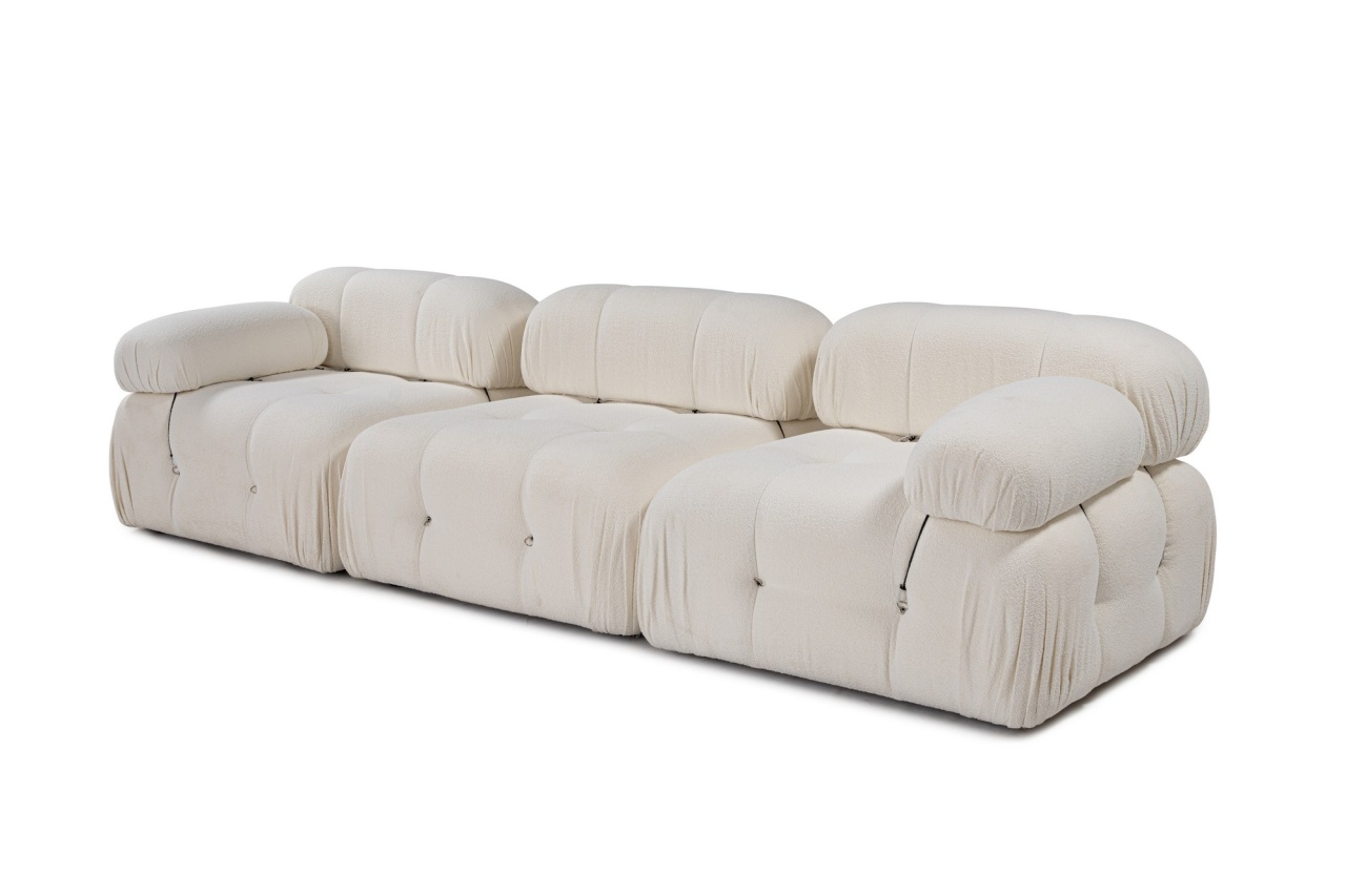 Canapea 3 locuri Bubble Alb - 4 | YEO