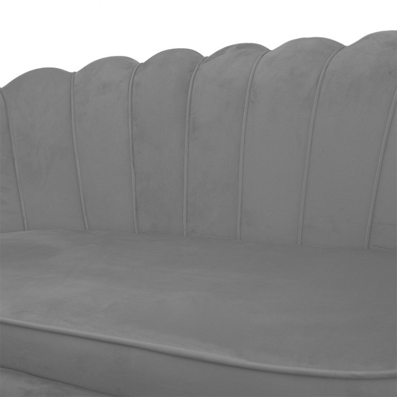 Canapea Daimon 2 Locuri Gri 134x70x77 cm - 4 | YEO