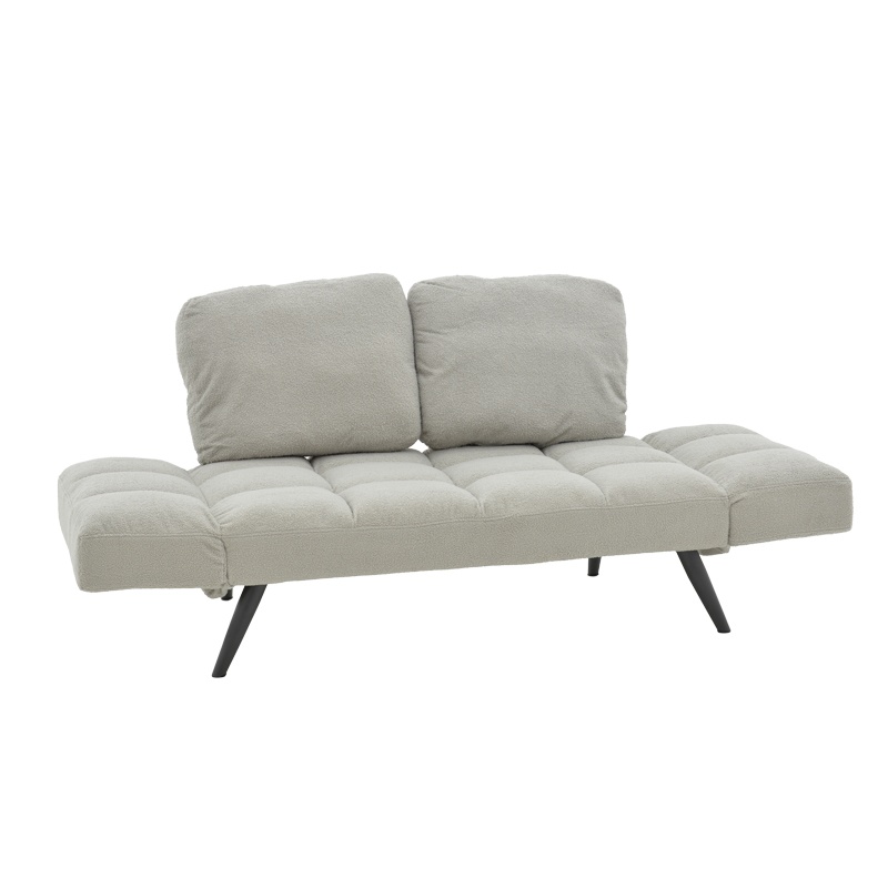Canapea de 3 locuri, Pako World, Jackie, Gri-Negru, 190x78x75 cm - 1 | YEO