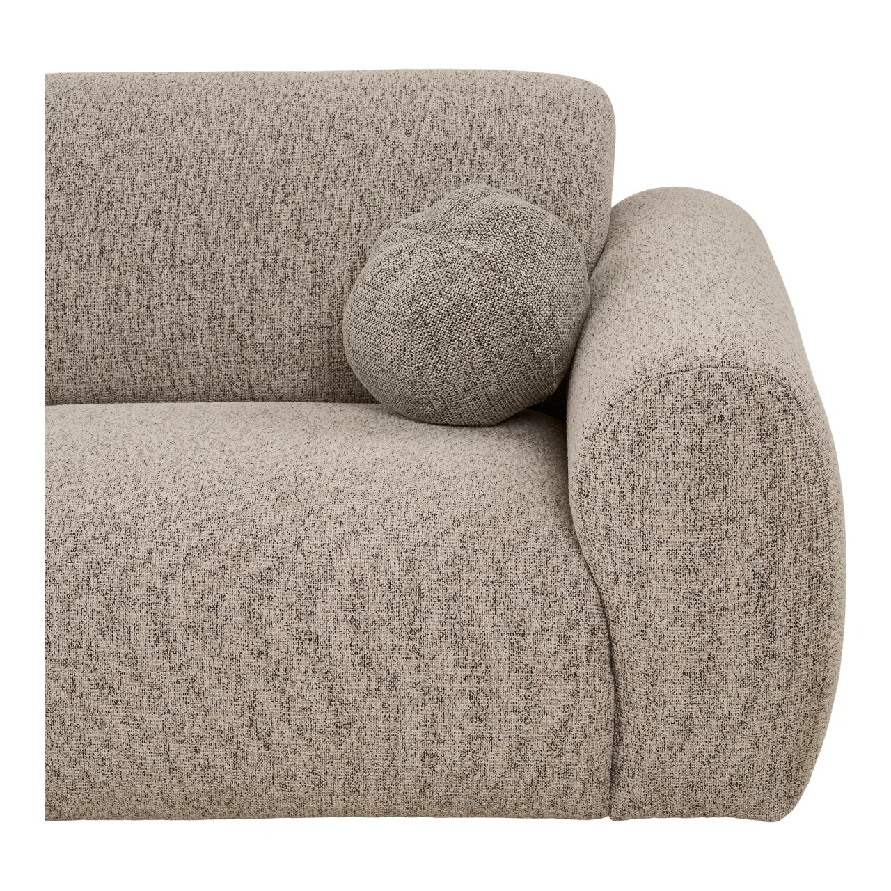 Canapea lounge Clyde, Gri, 109x177x300x75 cm