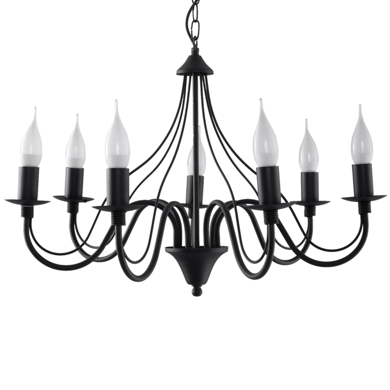 Candelabru 7 Minerwa Negru 60x60x80 cm