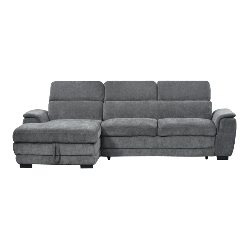 Coltar extensibil pe stanga cu spatiu de depozitare, Dreamora, Antracit, 167x270x82 cm - 5