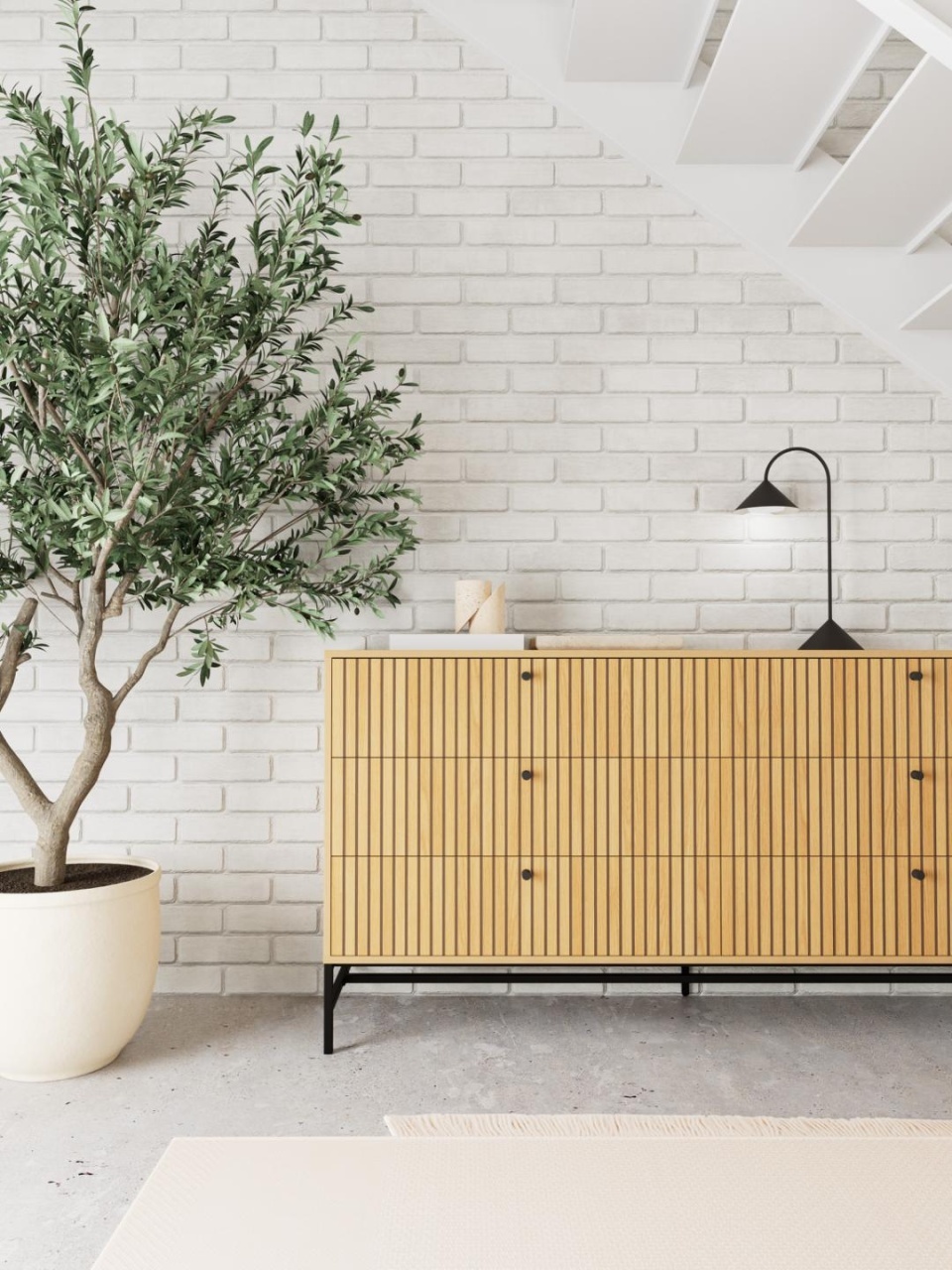 Comoda Albany, Natural, 80.4x157.9x40 cm - Imagine 2