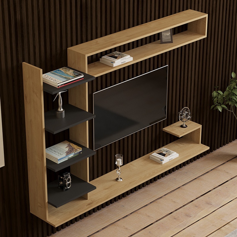 Comoda TV Dilan, Pako World, Nuc, 180x29x121 cm - 2 | YEO