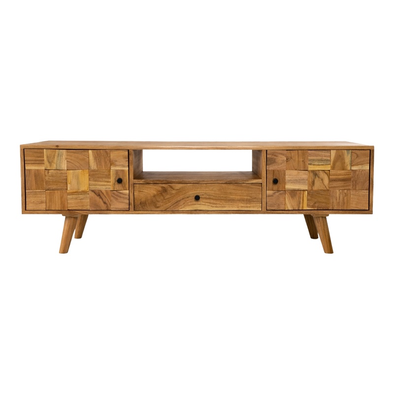 Comoda TV, Firpo, Pako, Natural 130x35x45 cm - 4