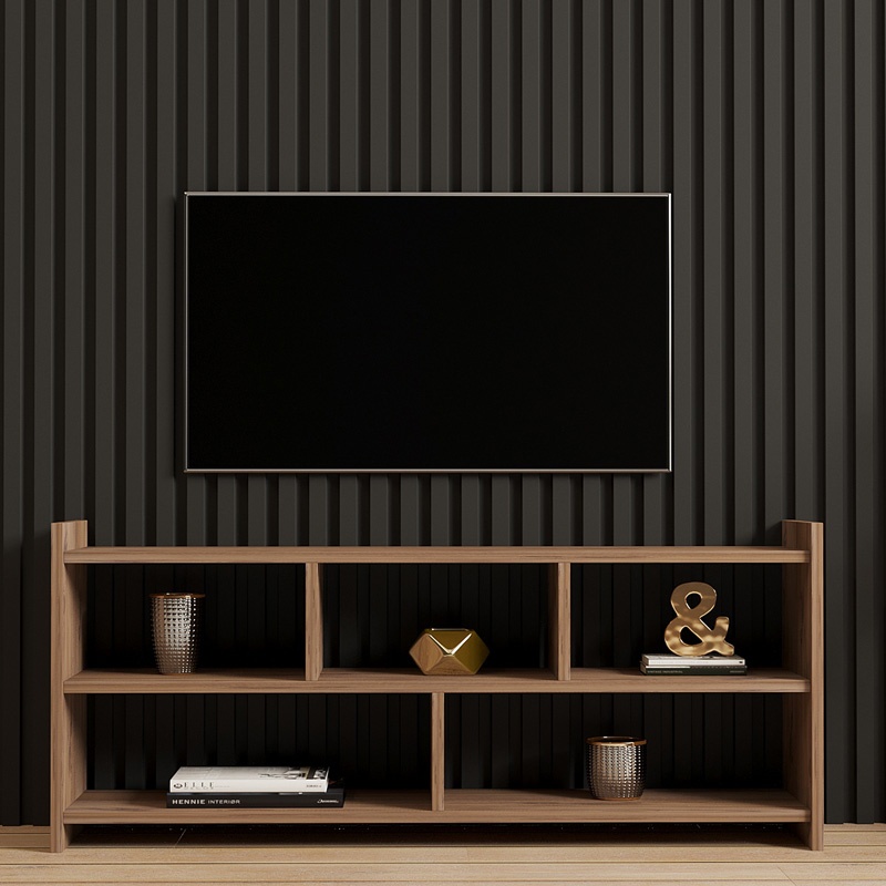 Comoda TV Kapri, Pako World, Sonoma, 120x28x55 cm - 3 | YEO