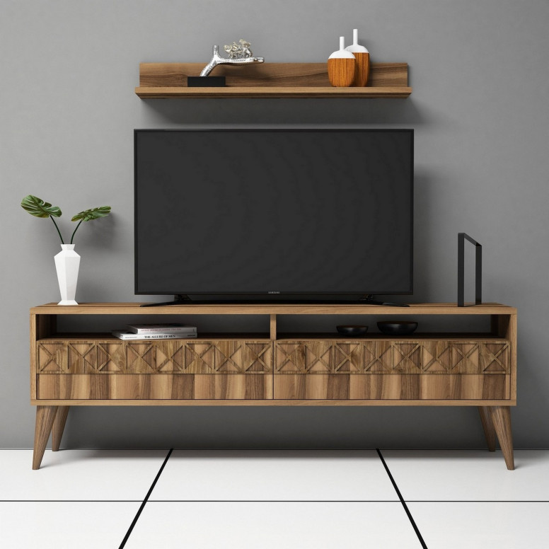 Comoda TV Line - Walnut - 1 | YEO