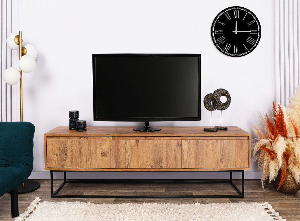 Comoda TV Lupin140 Walnut-Negru