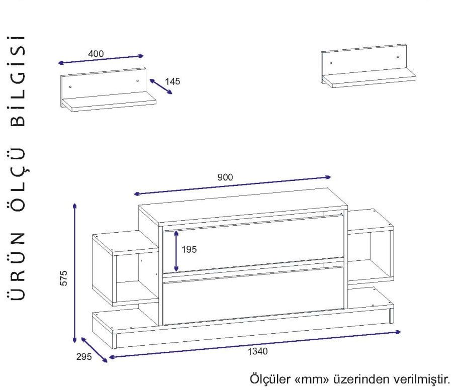 Comoda TV Magic - Alb, Walnut - 3 | YEO