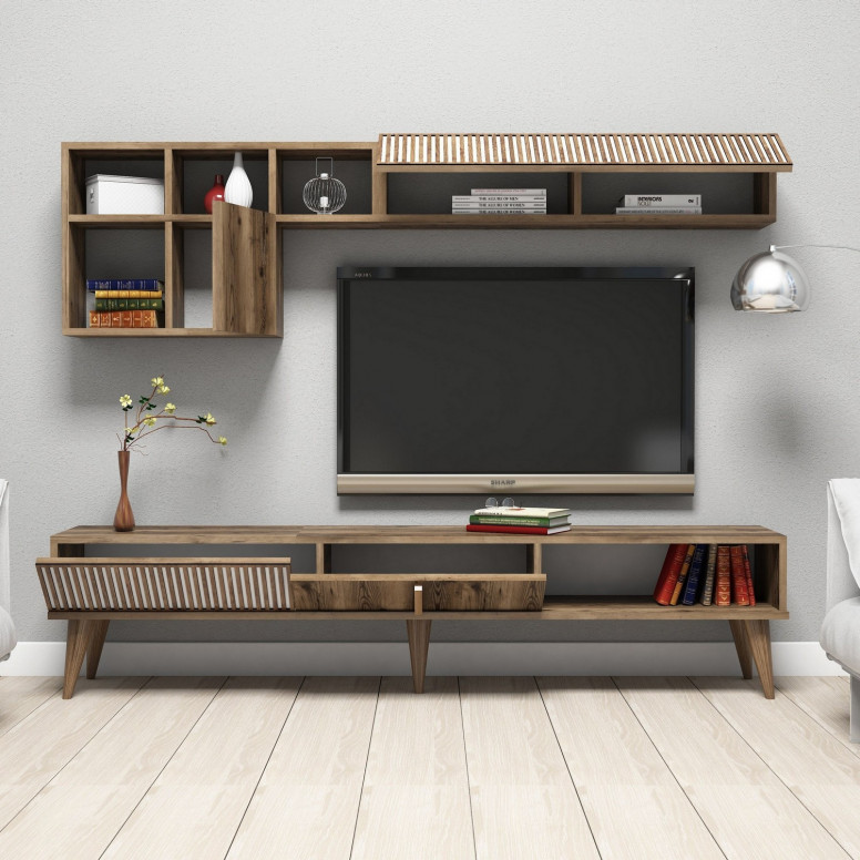 Comoda TV Milan - Walnut - 1 | YEO